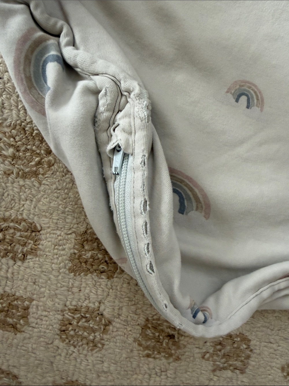 4 Season® Ultimate Toddler Sleep Bag, Merino Wool & Organic Cotton in Rainbow - Picture 7 of 11